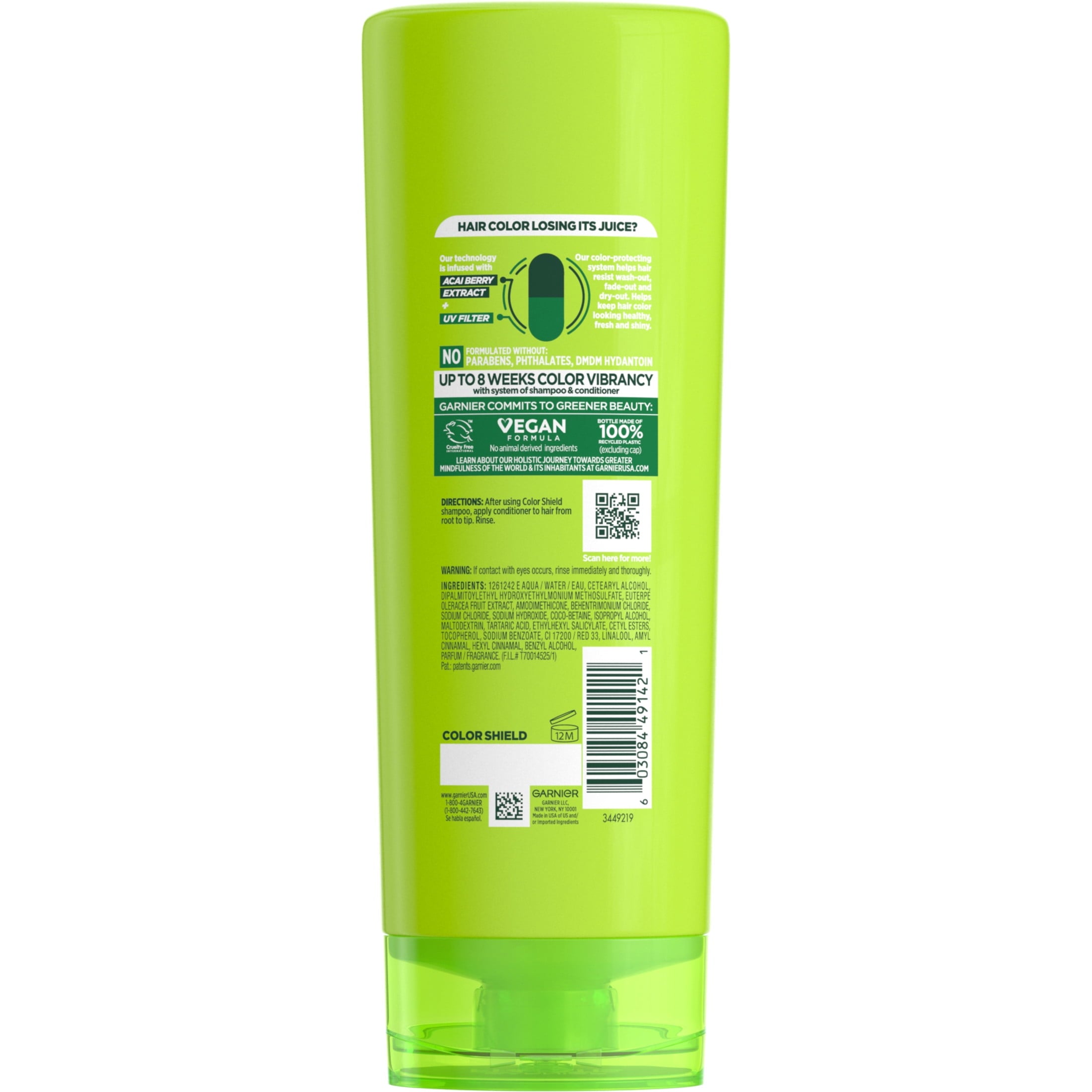 Garnier Fructis Grow Strong Fortifying Conditioner with Ceramide, 12 fl oz