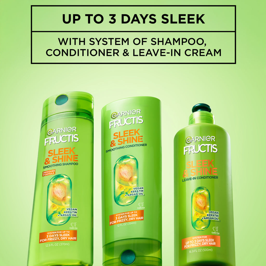 (2 pack) Garnier Fructis Sleek Leave-In Hair Conditioner XL, 16.9 fl oz