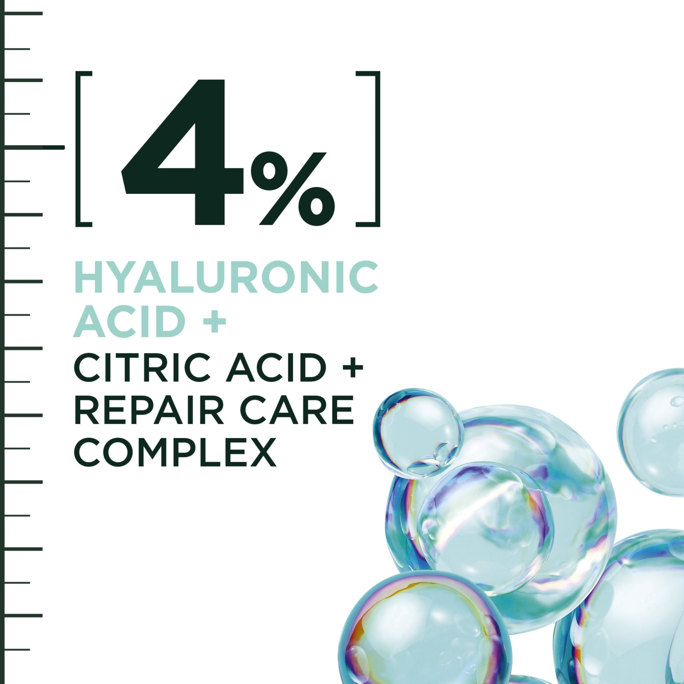 Garnier Fructis Hair Filler Moisture Repair Shampoo with Hyaluronic Acid, Curly Hair, Adults, 10.1 fl oz