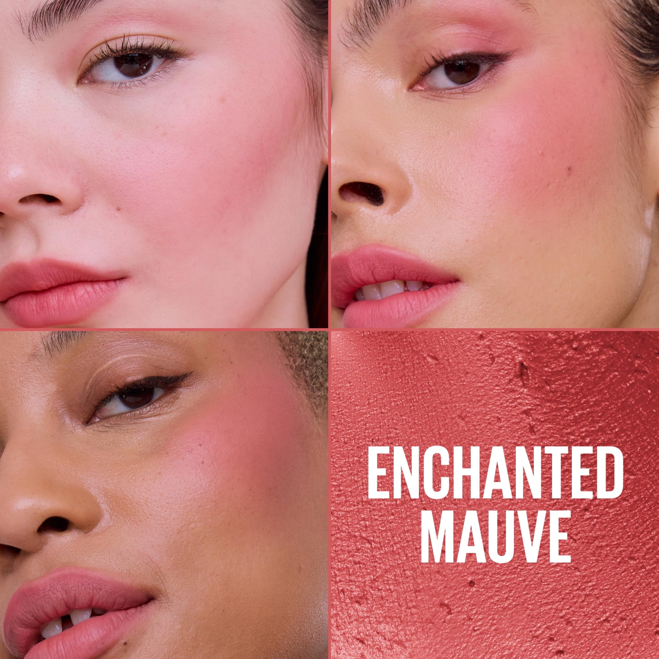 Maybelline Cloudtopia Whipped Matte Cheek and Lip Mousse Blush, Enchanted Mauve, 2.03 fl oz
