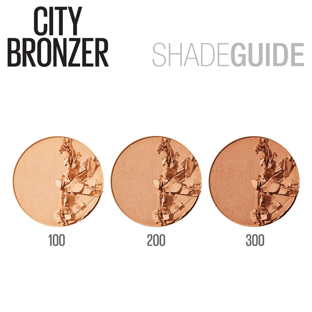 Maybelline City Bronzer Powder Makeup, Bronzer and Contour Powder, 100, 0.32 oz.