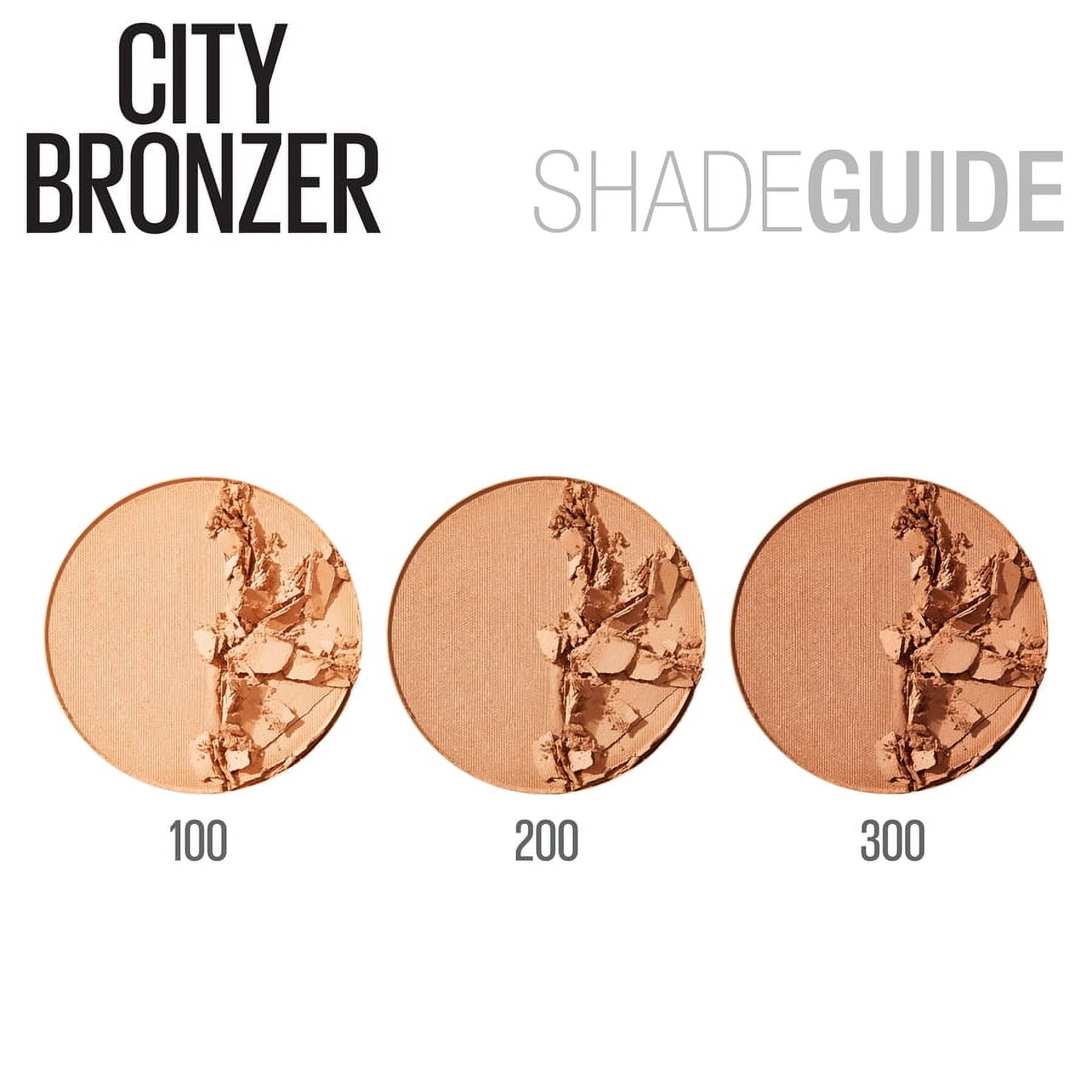 Maybelline City Bronzer Powder Makeup, Bronzer and Contour Powder, 100, 0.32 oz.