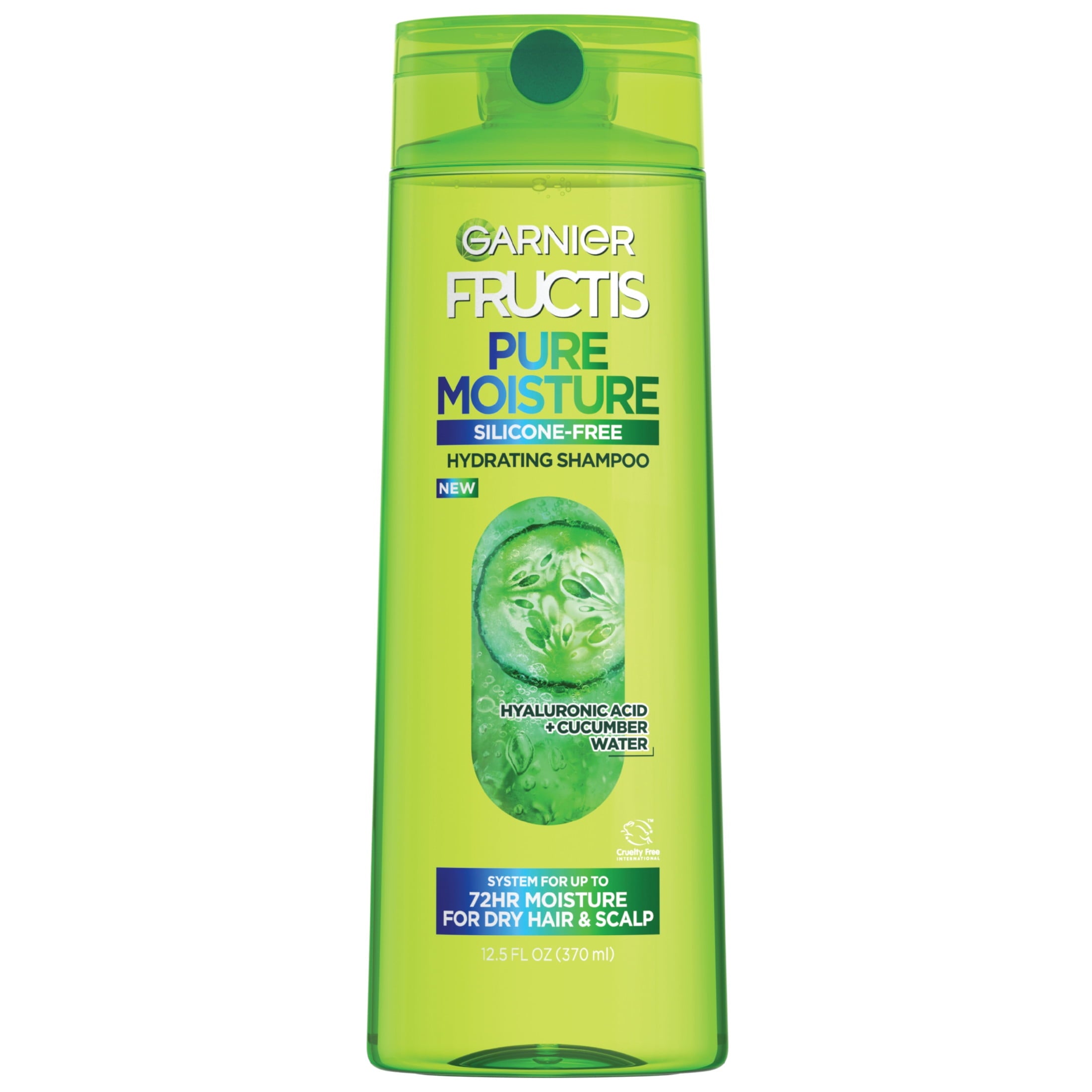 Garnier Fructis Pure Moisture Hydrating Shampoo with Hyaluronic Acid, 12.5 fl oz