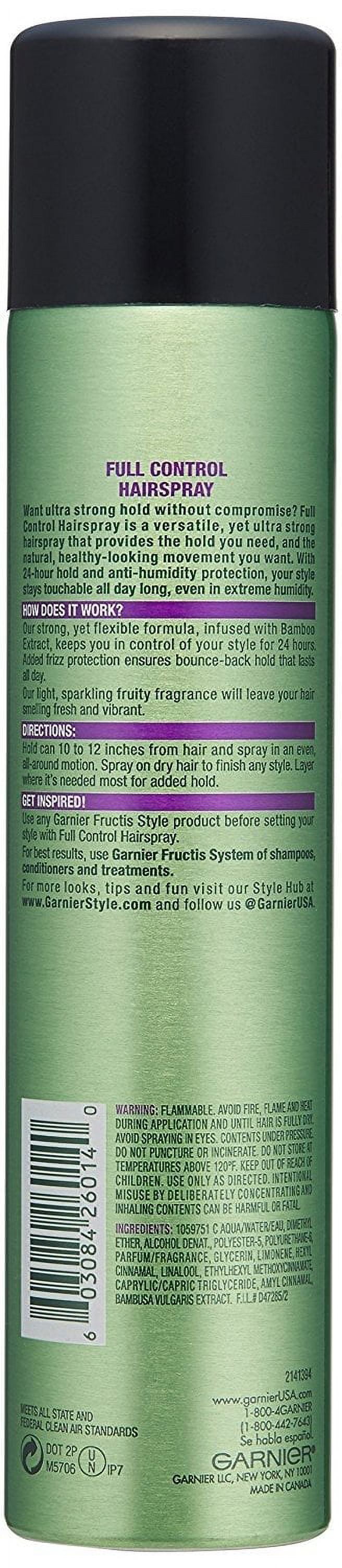 Garnier Fructis Style Full Control Hairspray, Ultra Strong Hold, 8.25 fl oz