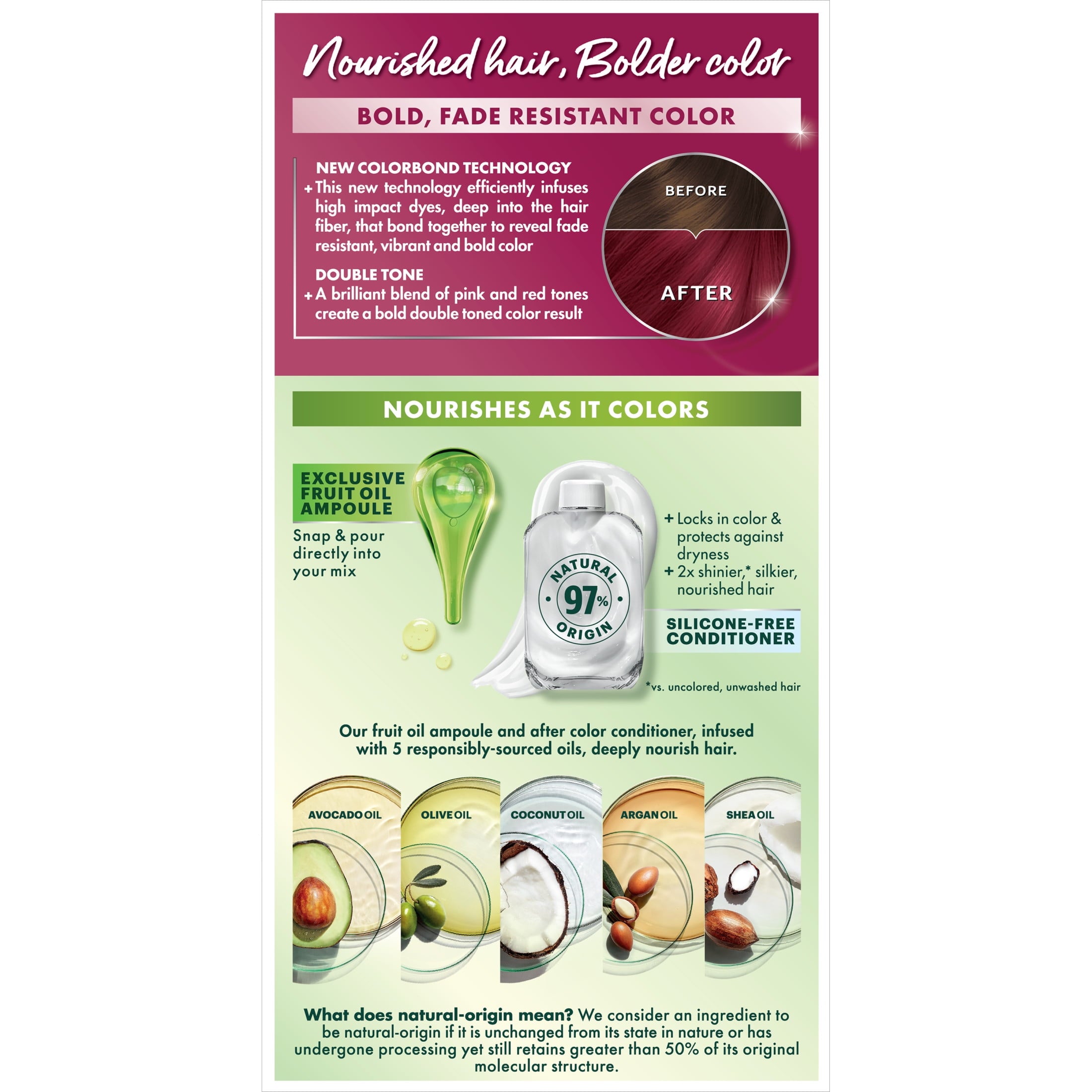 Garnier Nutrisse Ultra Color Hair Color Tool Kit, Permenant Hair Dye, RP1 Cherry Flamingo