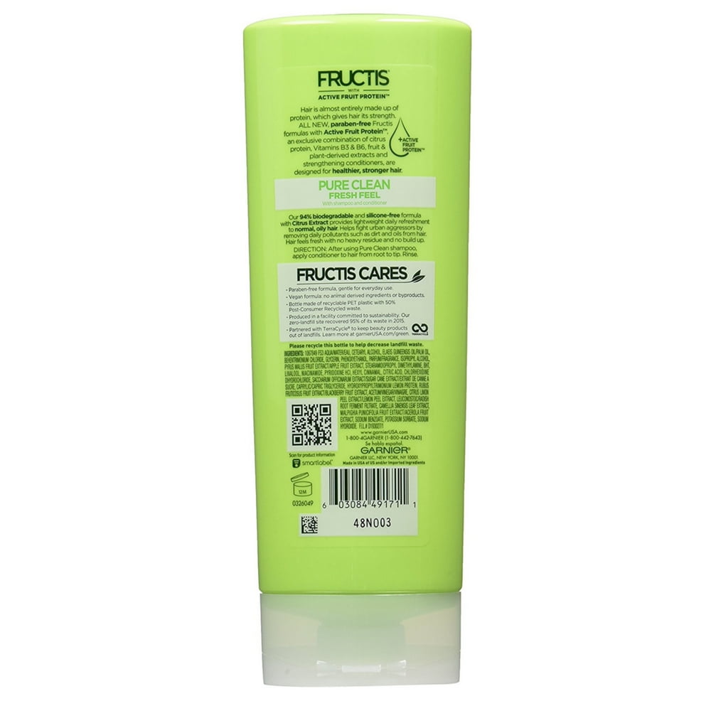 Garnier Hair Care Fructis Pure Clean Conditioner 12 oz (Pack of 2)