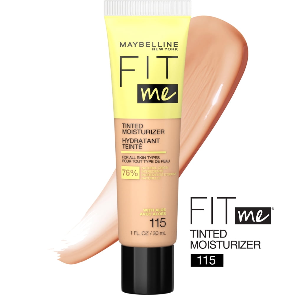 Maybelline Fit Me Tinted Moisturizer, Natural Coverage, 115, 1 fl oz