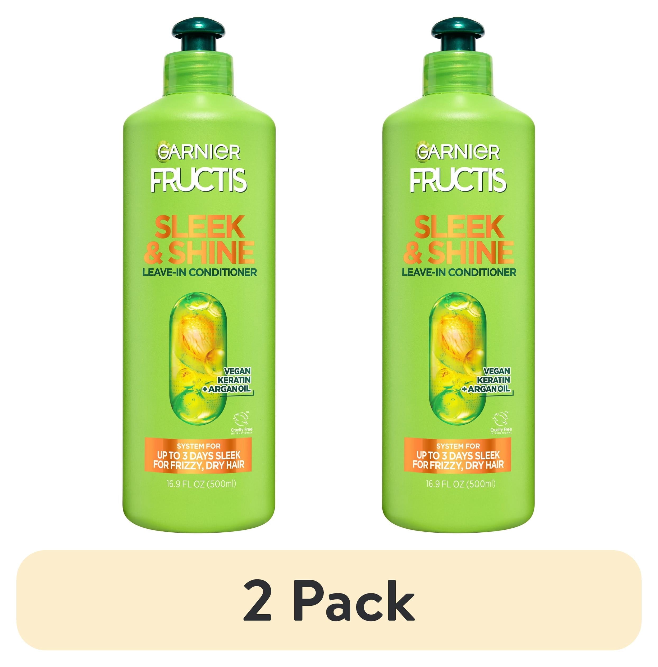 (2 pack) Garnier Fructis Sleek Leave-In Hair Conditioner XL, 16.9 fl oz