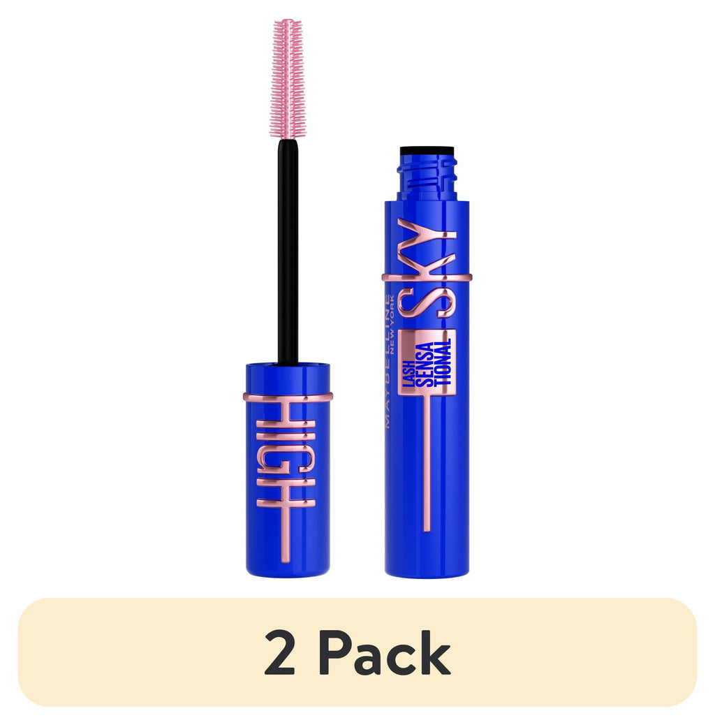 (2 pack) Maybelline Lash Sensational Sky High Washable Mascara, Blue Mist
