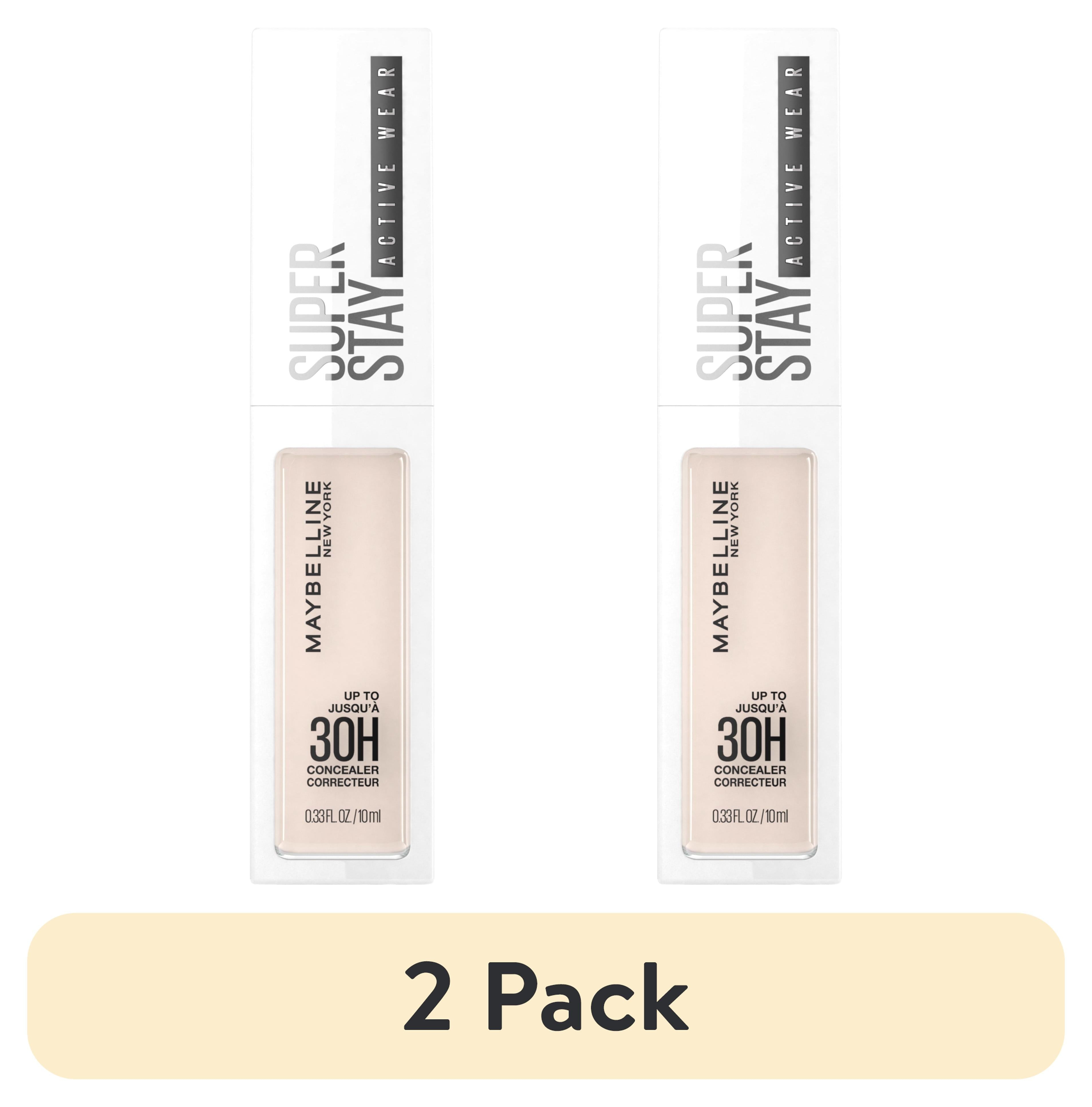 (2 pack) Maybelline Super Stay Longwear Liquid Concealer, Full Coverage, 01, 0.33 fl oz