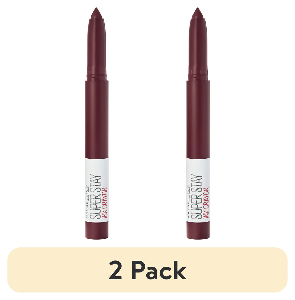 (2 pack) Maybelline SuperStay Ink Crayon Matte Lipstick,