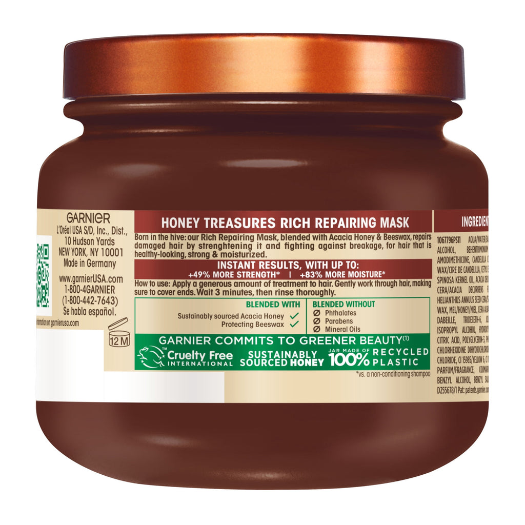 Garnier WB HONEY TREA J340ML ENG, 11.5 fl oz