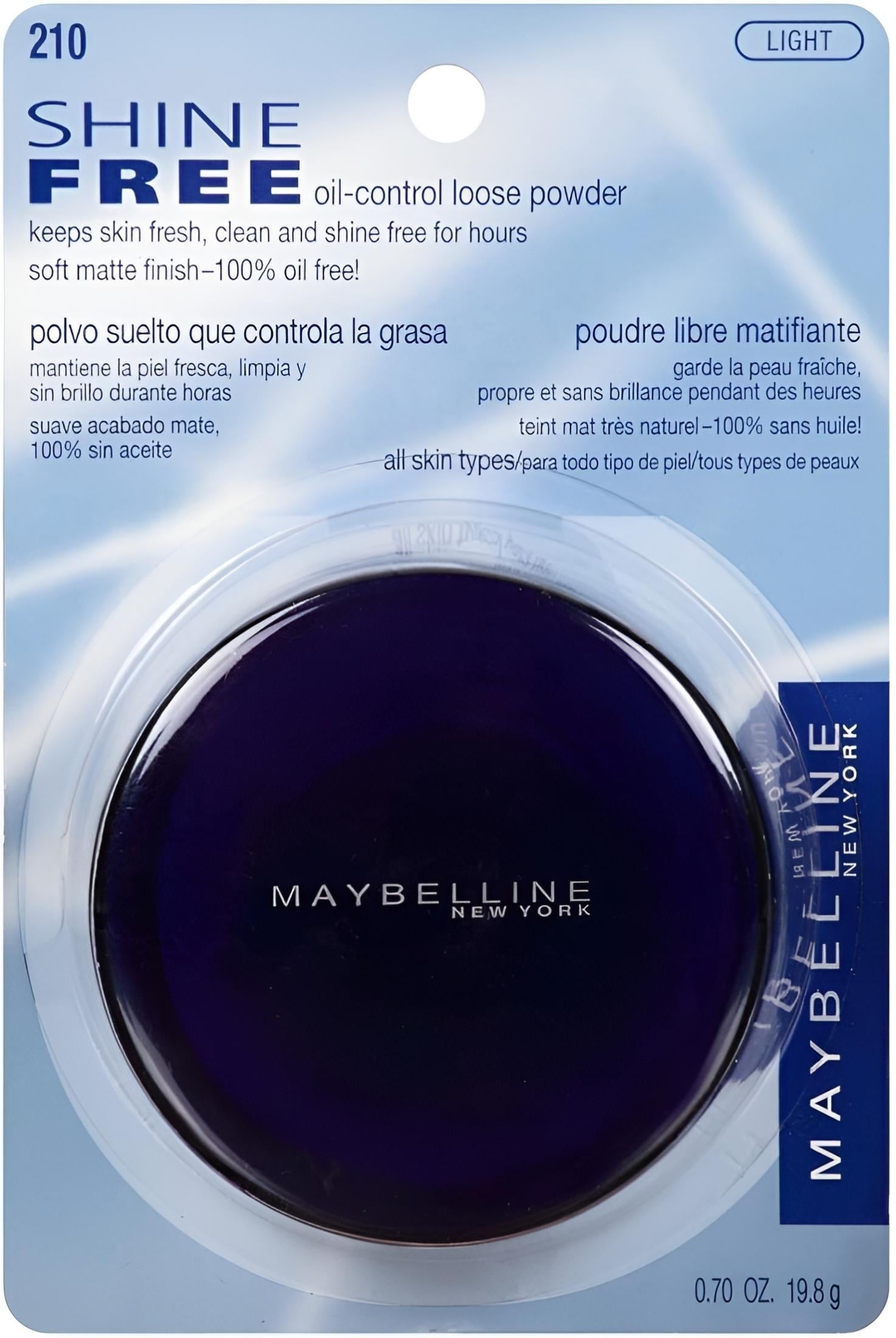 Maybelline Shine Free Oil Control Loose Powder, Light, 0.7 oz
