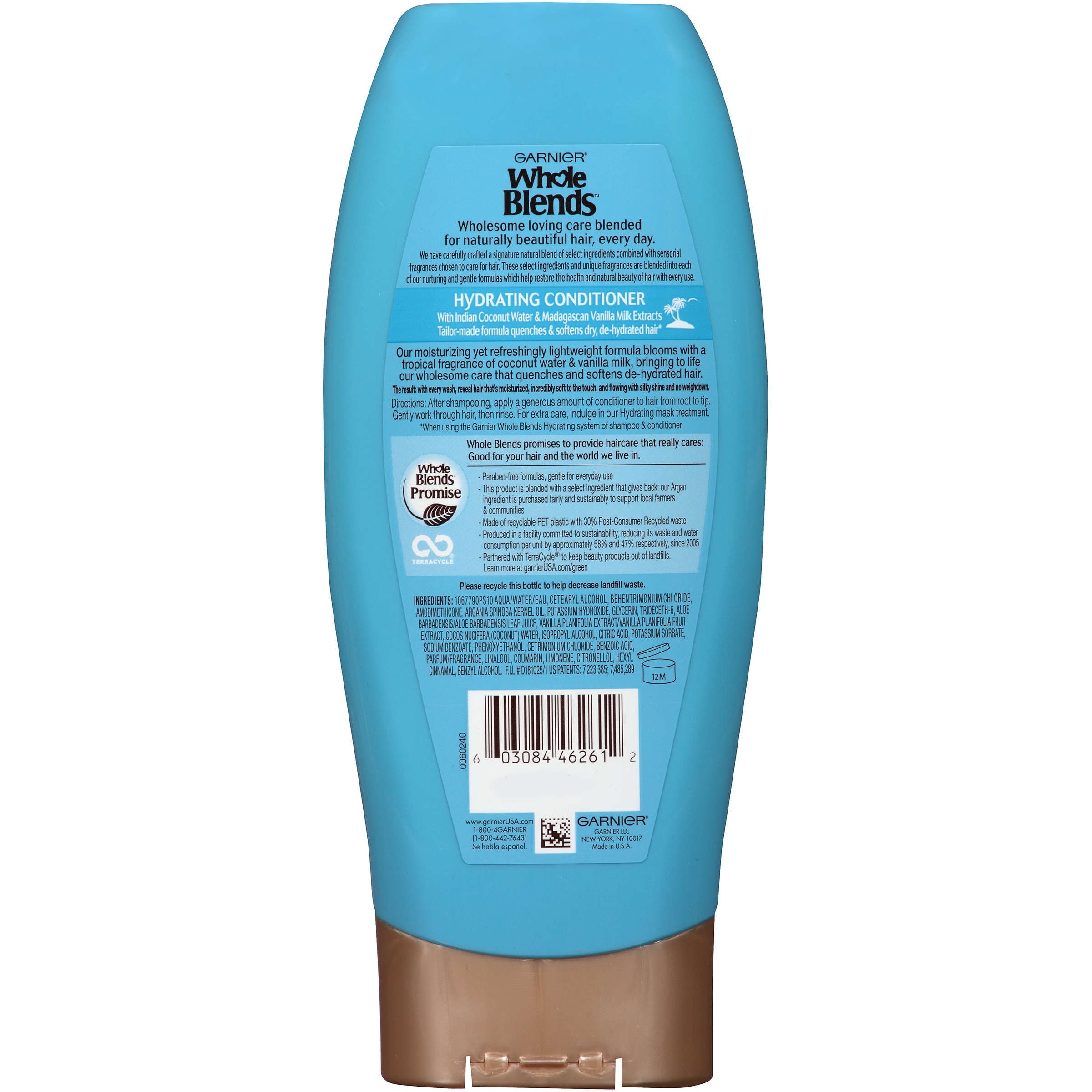 Garnier Whole Blends Conditioner with Coconut Water & Vanilla Milk Extracts 12.5 FL OZ