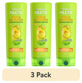 (3 pack) Garnier Fructis Triple Nutrition Conditioner, Dry to Very Dry Hair, 12 fl oz