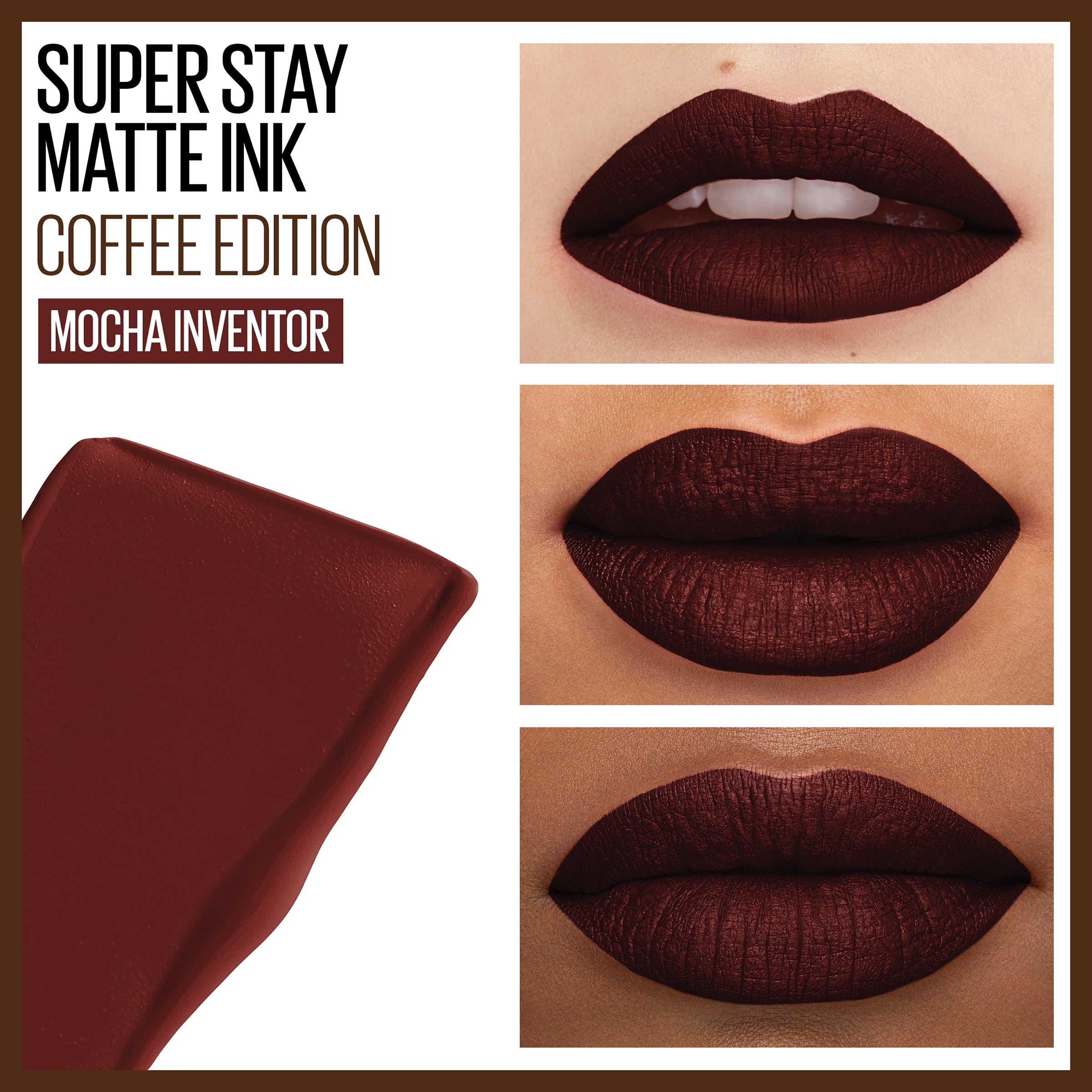 Maybelline SuperStay Matte Ink Liquid Lipstick, Coffee Edition, Mocha Inventor, 0.17 fl. oz.