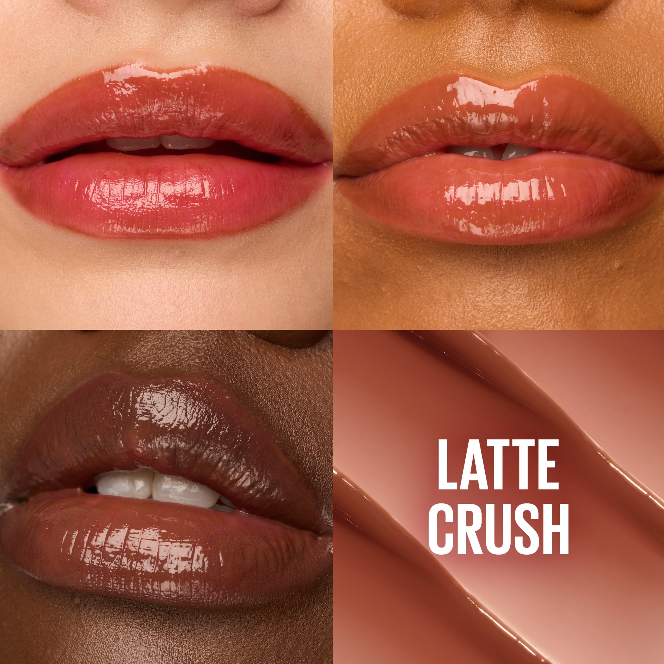 Maybelline Lifter Glaze Hydrating Lip Gloss Oil Balm with Hydrating Oil Blend, Latte Crush, 0.1 oz