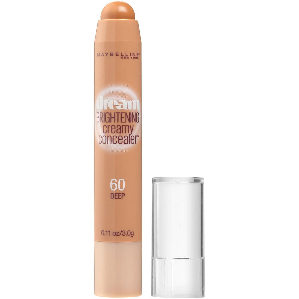 Maybelline Dream Brightening Creamy Concealer, 60 Deep, 0.11 oz