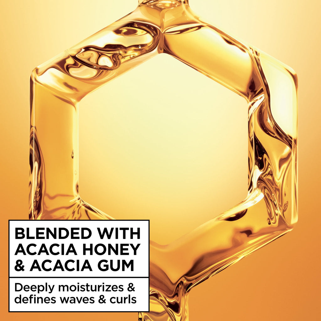 Garnier Whole Blends Deep Moisturizing Hair Styling Gel with Honey Jelly, Wavy Hair, 13.5 fl oz