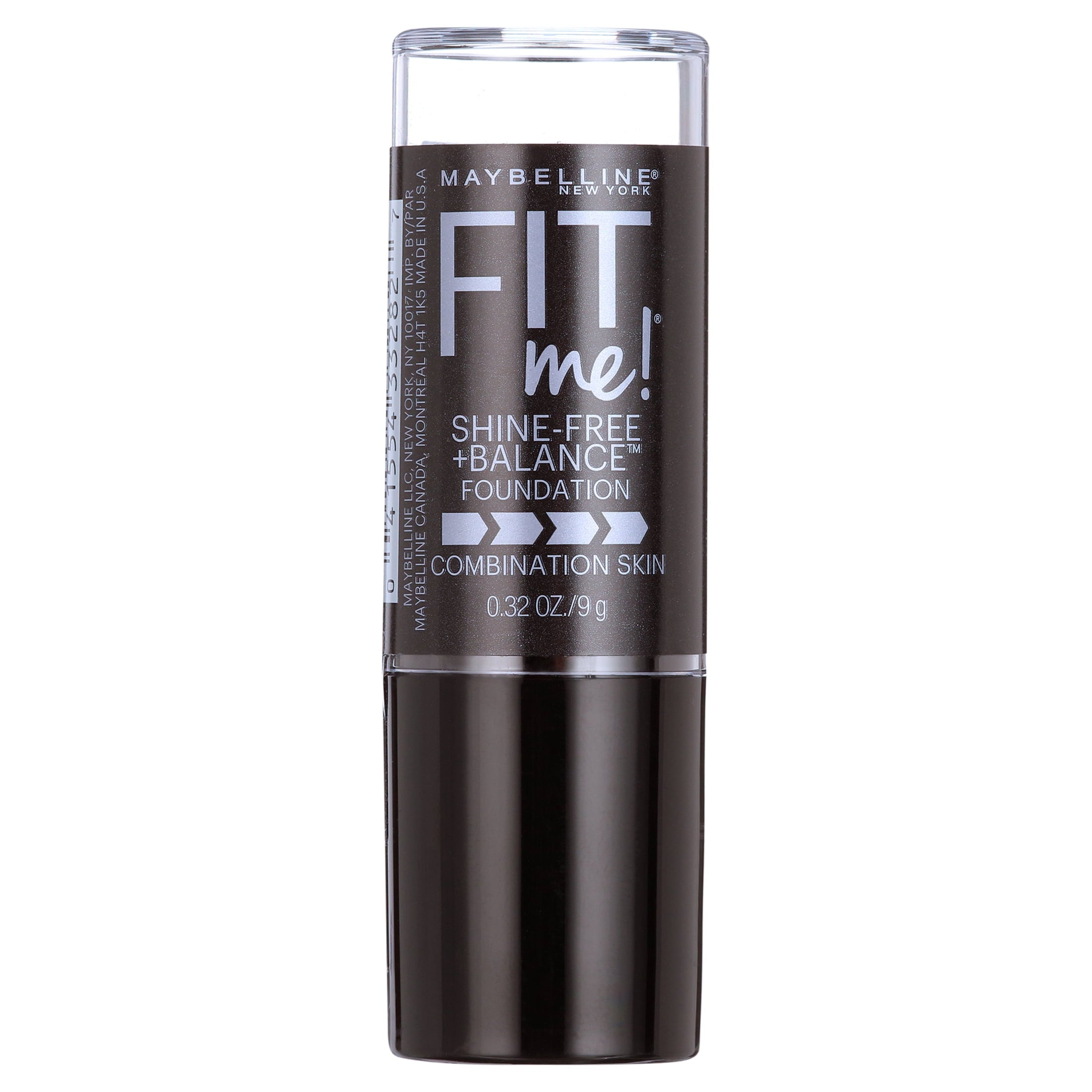 Maybelline Fit Me Matte + Poreless Shine-Free Stick Foundation Makeup, 110 Porcelain, 0.32 oz