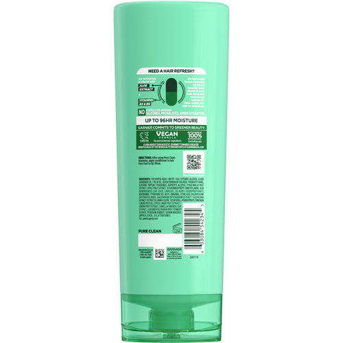 Garnier Fructis Pure Clean Hydrating Strengthening Conditioner, 12 fl oz