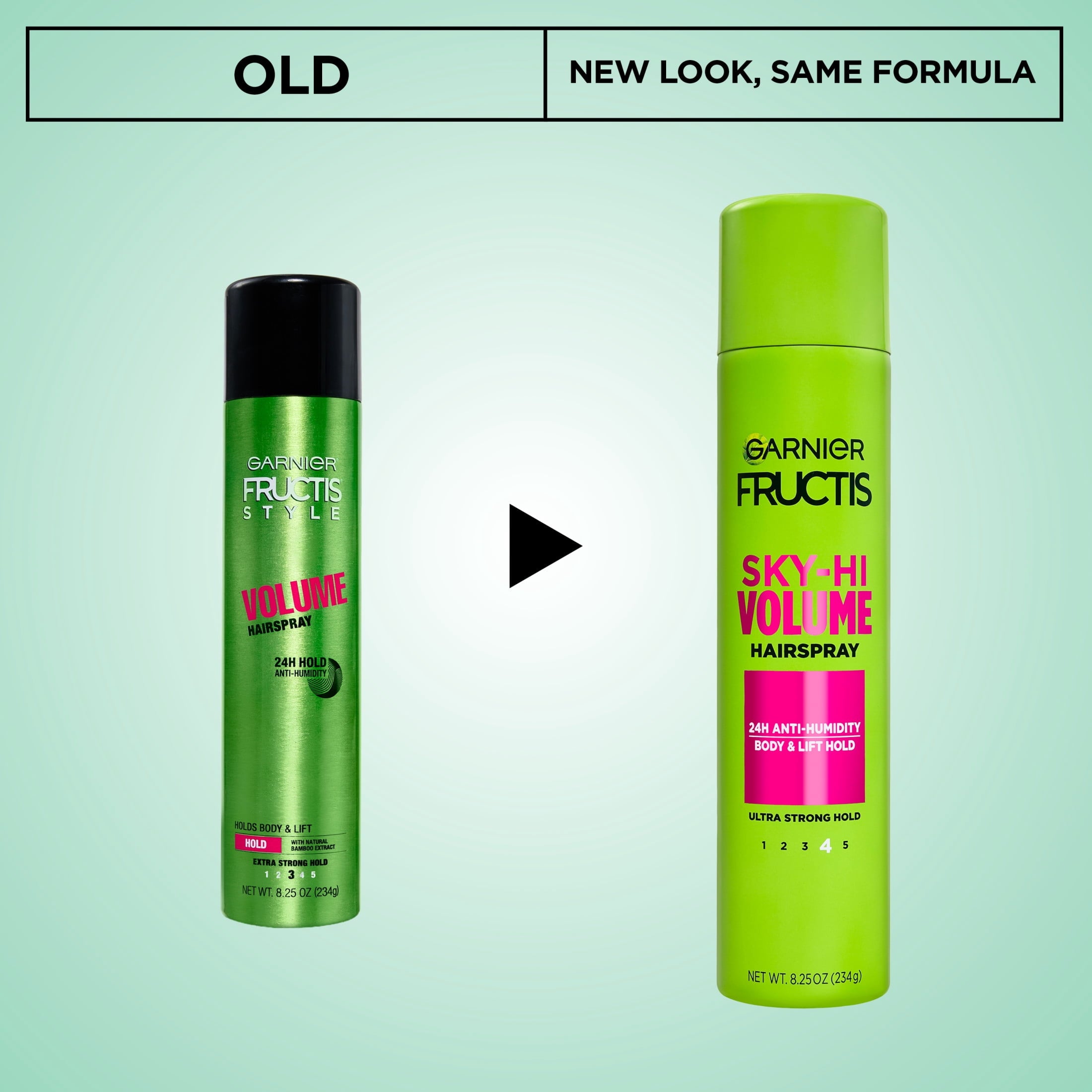 Garnier Fructis Style Volume Anti-Humidity Hairspray, Extra Strong Hold, 8.25 oz