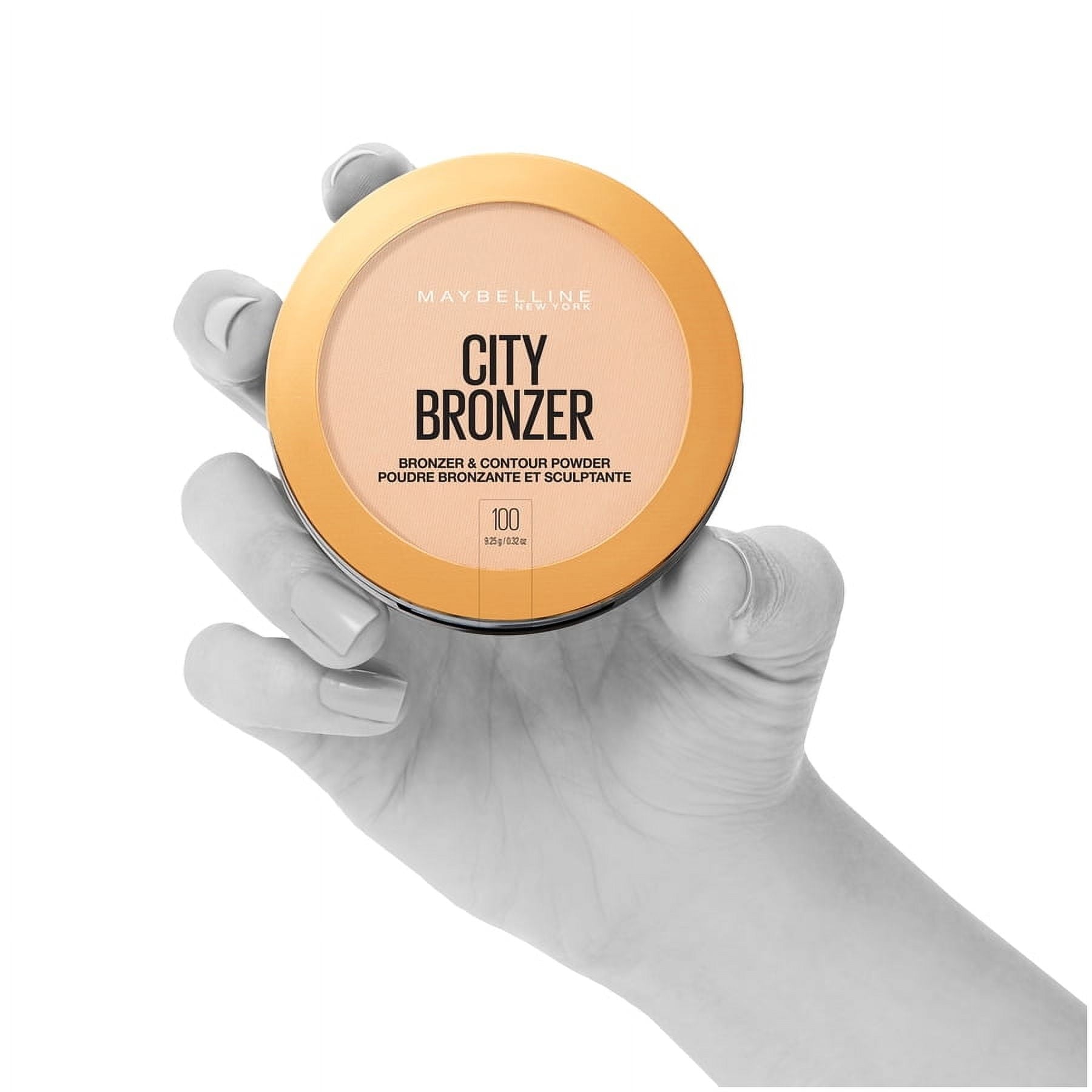 Maybelline City Bronzer Powder Makeup, Bronzer and Contour Powder, 100, 0.32 oz.