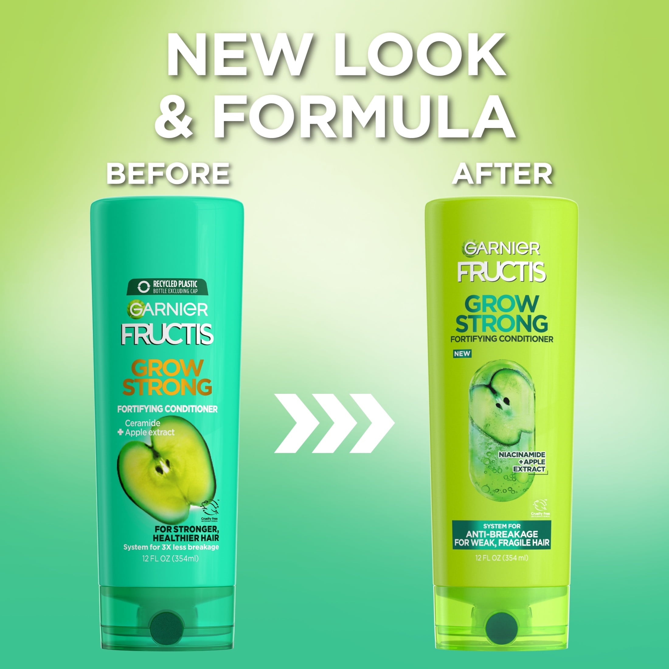 Garnier Fructis Grow Strong Fortifying Conditioner with Ceramide, 12 fl oz