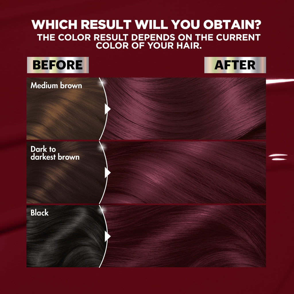 Garnier Nutrisse Ultra Nourishing Hair Color Creme, BR2 Dark Intense Burgundy, 1 Kit