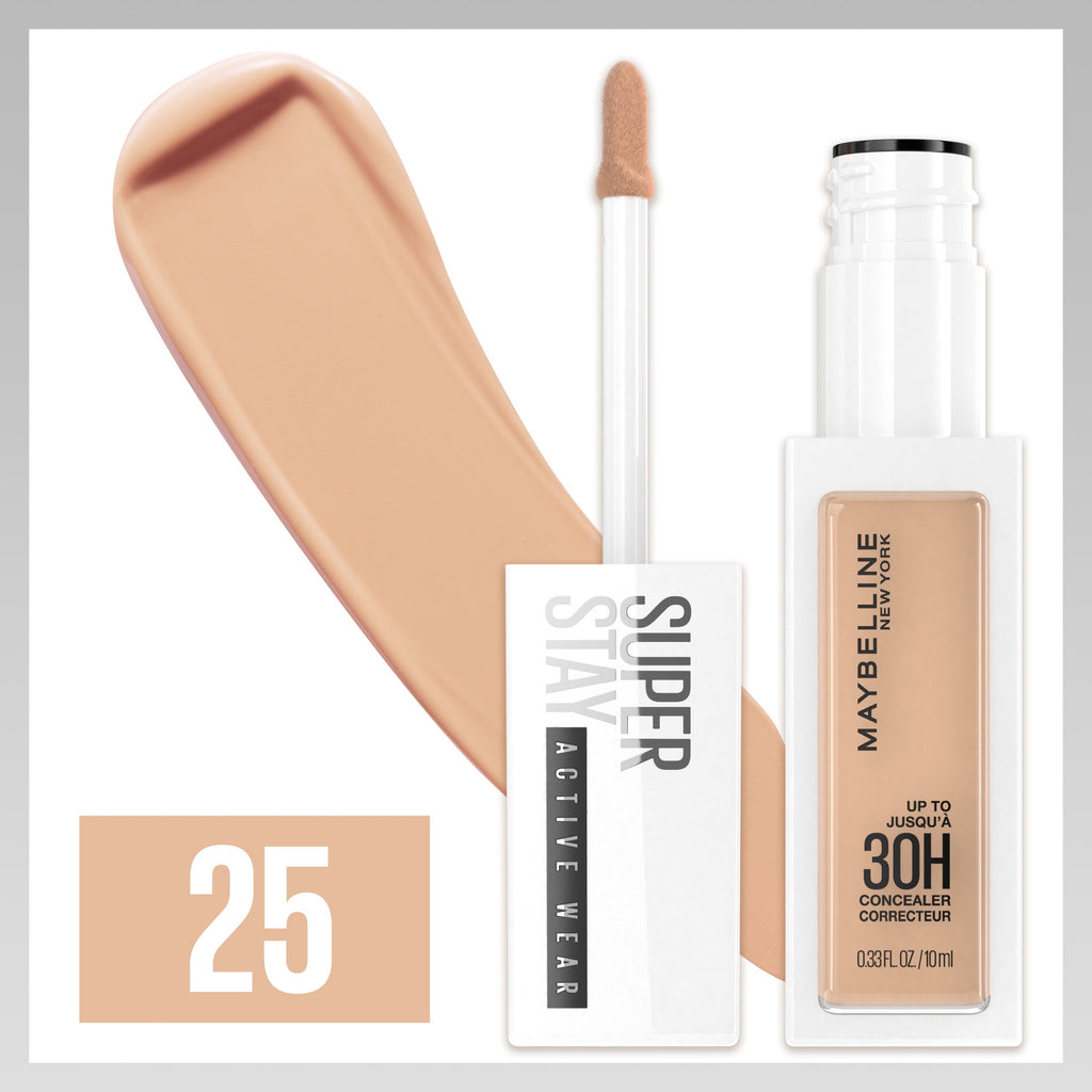 Maybelline Super Stay Longwear Liquid Concealer, Full Coverage, 25, 0.33 fl oz