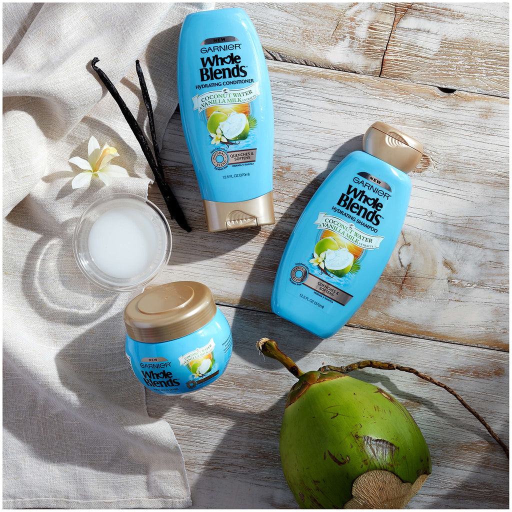 Garnier Whole Blends Conditioner with Coconut Water & Vanilla Milk Extracts 12.5 FL OZ
