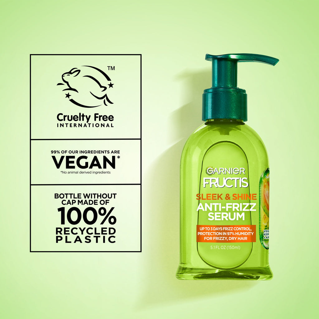 Garnier Fructis Sleek & Shine Anti-Frizz Hair Serum 5.1 fl oz, 2 Pack