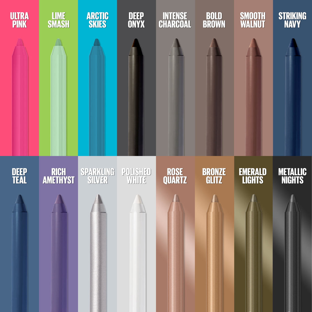 Maybelline New York TattooStudio Waterproof Gel Eyeliner Pencil, Deep Onyx