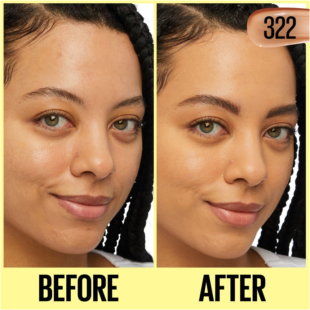 Maybelline Fit Me Tinted Moisturizer, Natural Coverage, Face Makeup, 322, 1 oz.