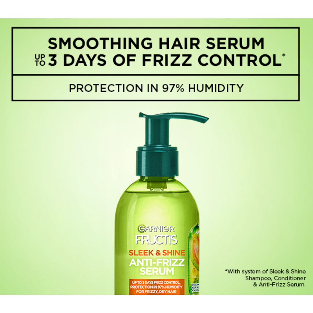 Garnier Fructis Sleek & Shine Anti-Frizz Hair Serum 5.1 fl oz, 2 Pack