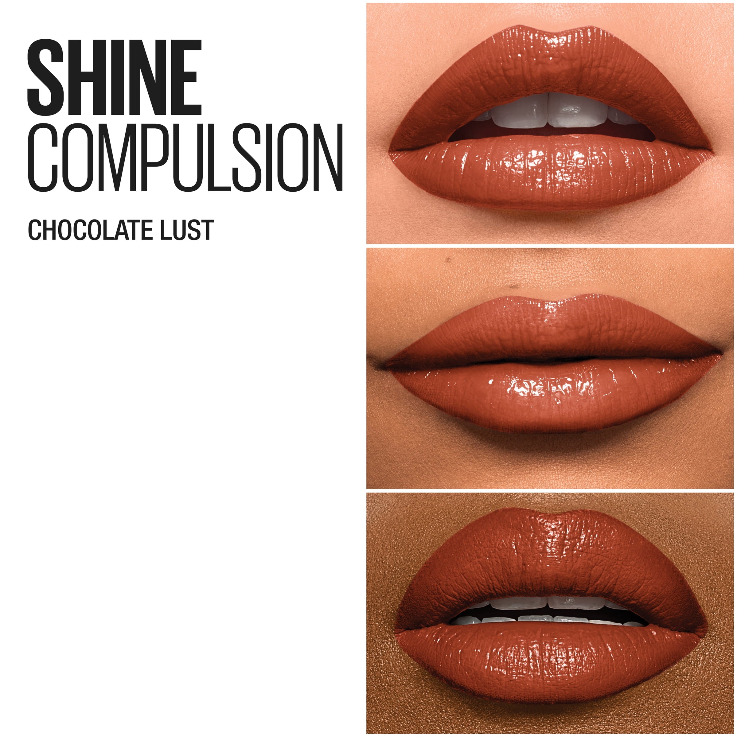 Maybelline Color Sensational Shine Compulsion Lipstick Makeup, Chocolate Lust