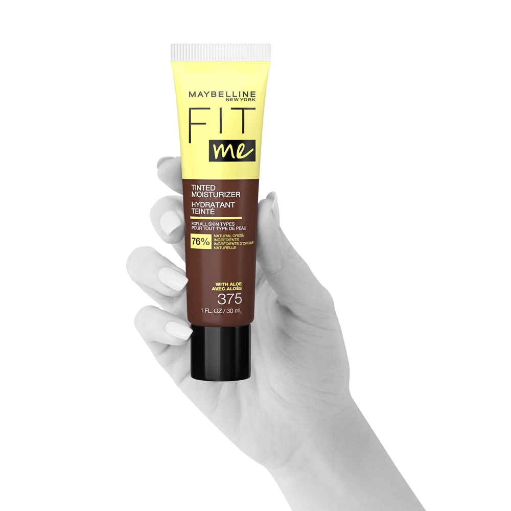 Maybelline Fit Me Tinted Moisturizer, Natural Coverage, Face Makeup, 375, 1 oza