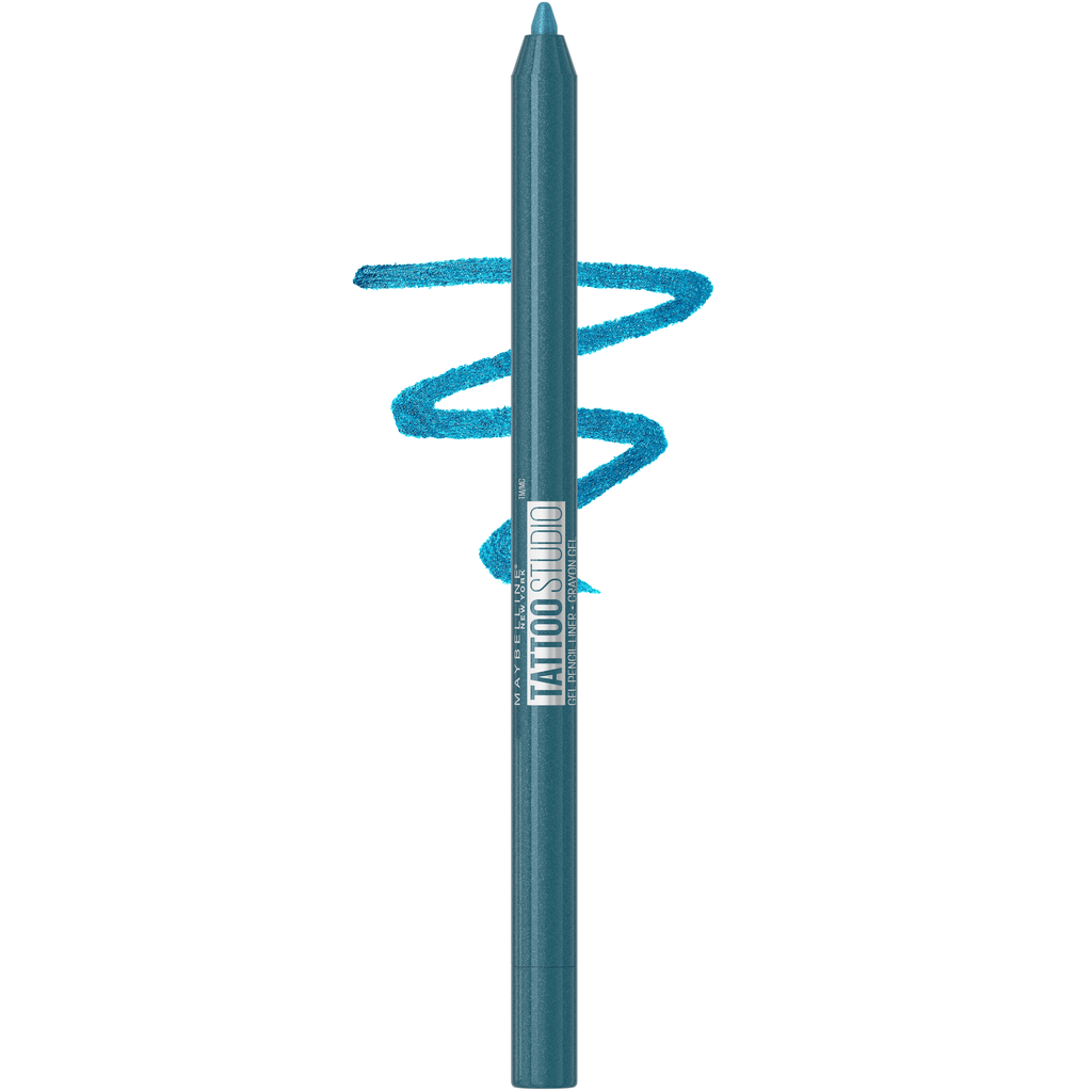 Maybelline Tattoo Studio Sharpenable Gel Pencil Waterproof Longwear Eyeliner, Blue Disco, 0.04 oz