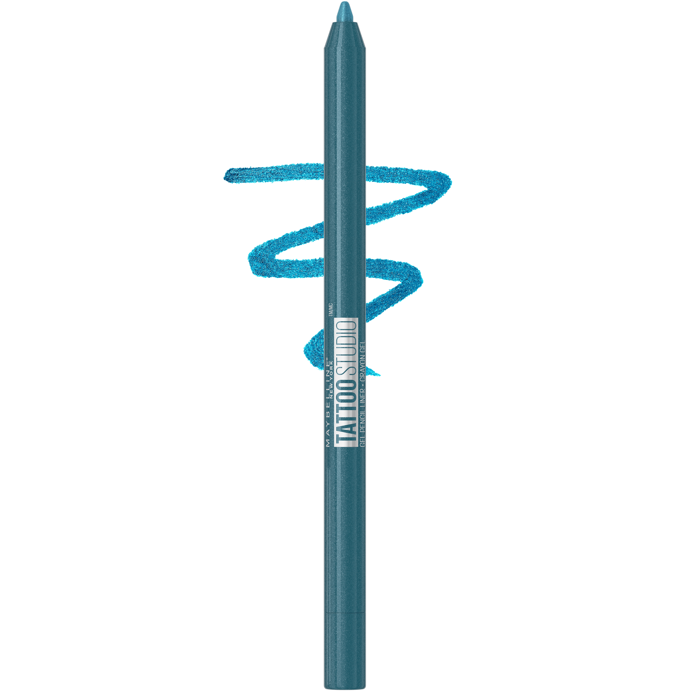 Maybelline Tattoo Studio Sharpenable Gel Pencil Waterproof Longwear Eyeliner, Blue Disco, 0.04 oz