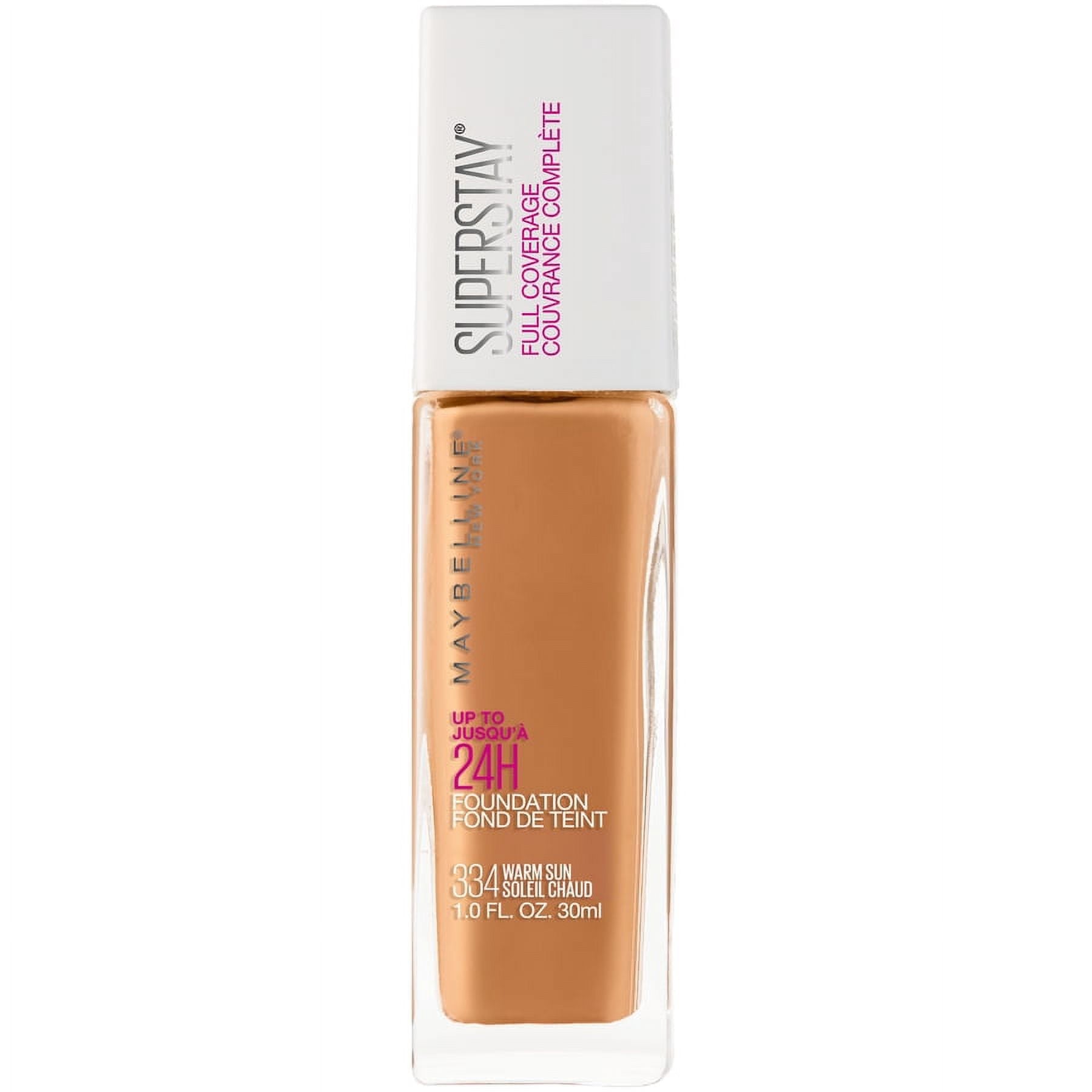 Maybelline Super Stay Longwear Liquid Foundation, Up to 30HR Wear, Warm Sun, 1 fl. oz.