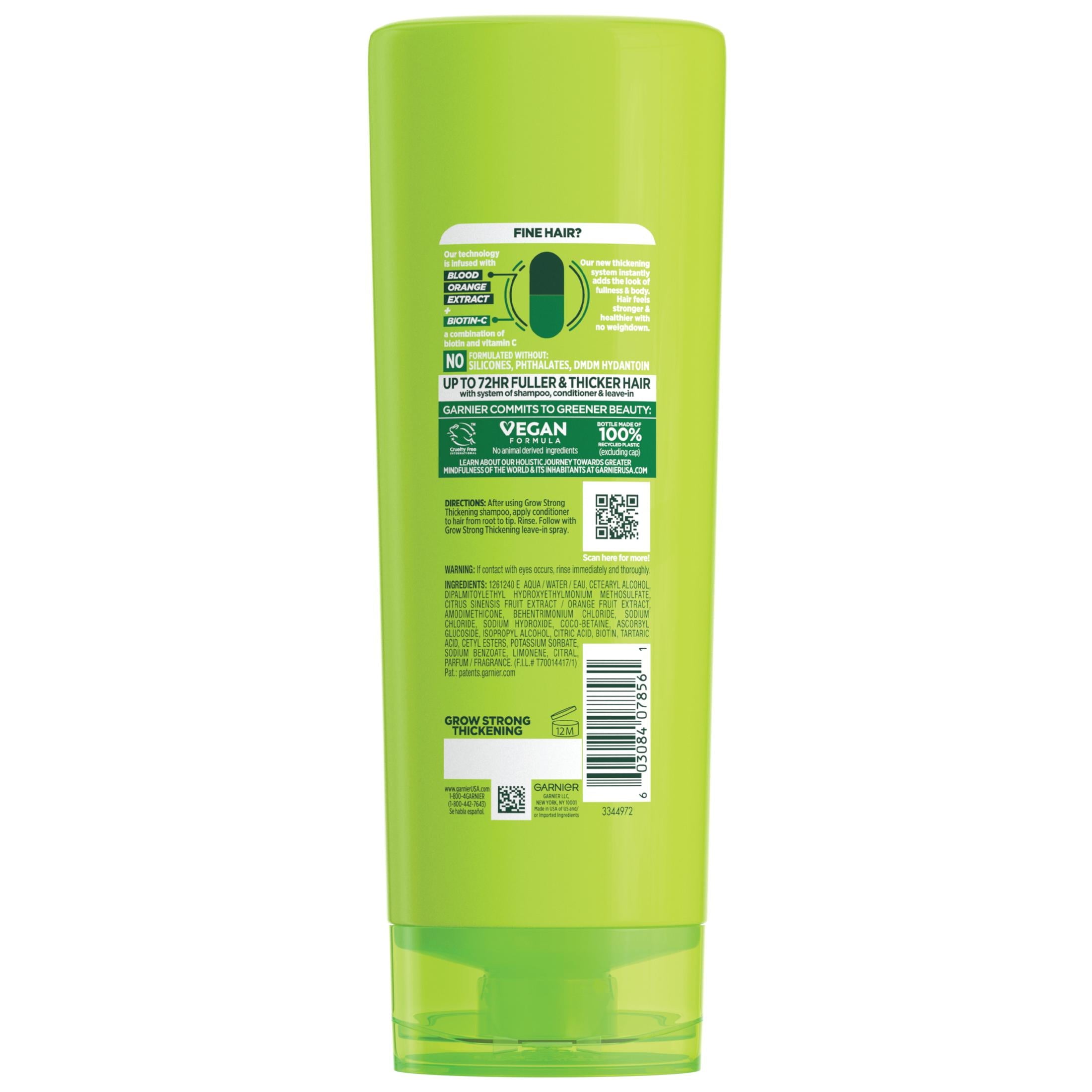 Garnier Fructis Grow Strong Thickening Conditioner with Biotin, 11.3 fl oz
