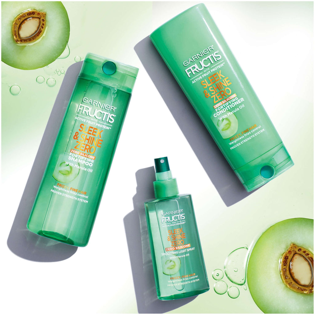 Garnier Fructis Vegan Formula Sleek & Shine Zero Conditioner, 12 Oz Each