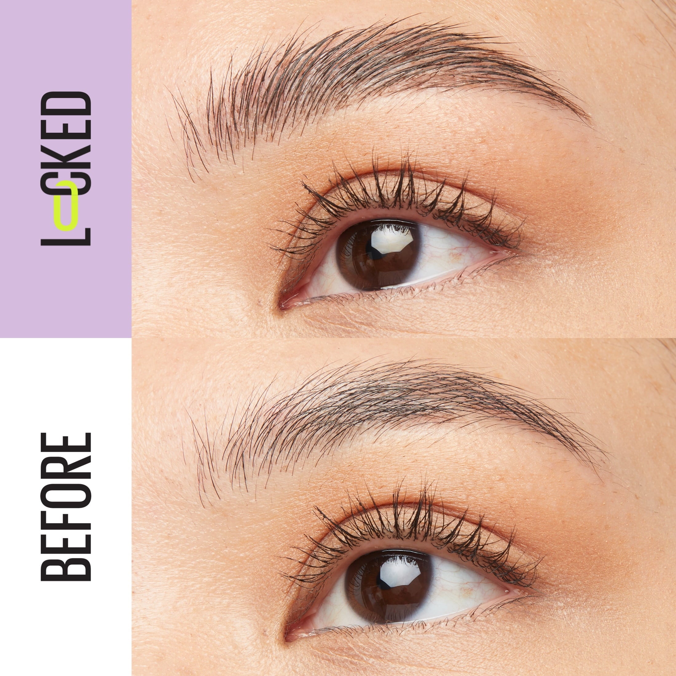 Maybelline Super Lock Brow Glue Tinted Waterproof Eyebrow Gel, Deep Brown, 0.23 fl oz