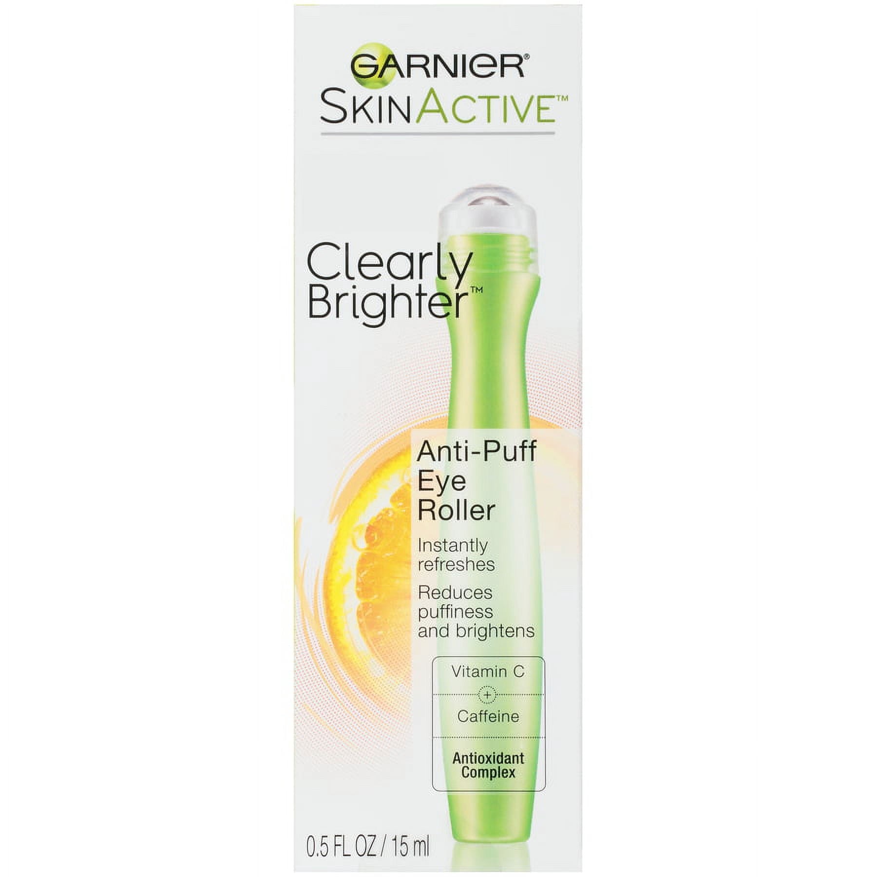 Garnier SkinActive Clearly Brighter Anti Puff Eye Roller, 0.5 fl oz