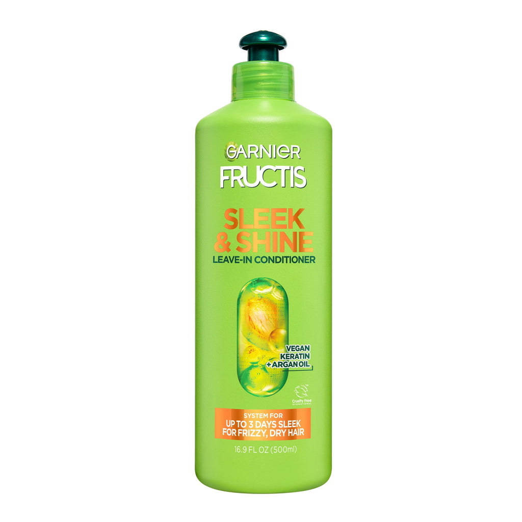 (2 pack) Garnier Fructis Sleek Leave-In Hair Conditioner XL, 16.9 fl oz
