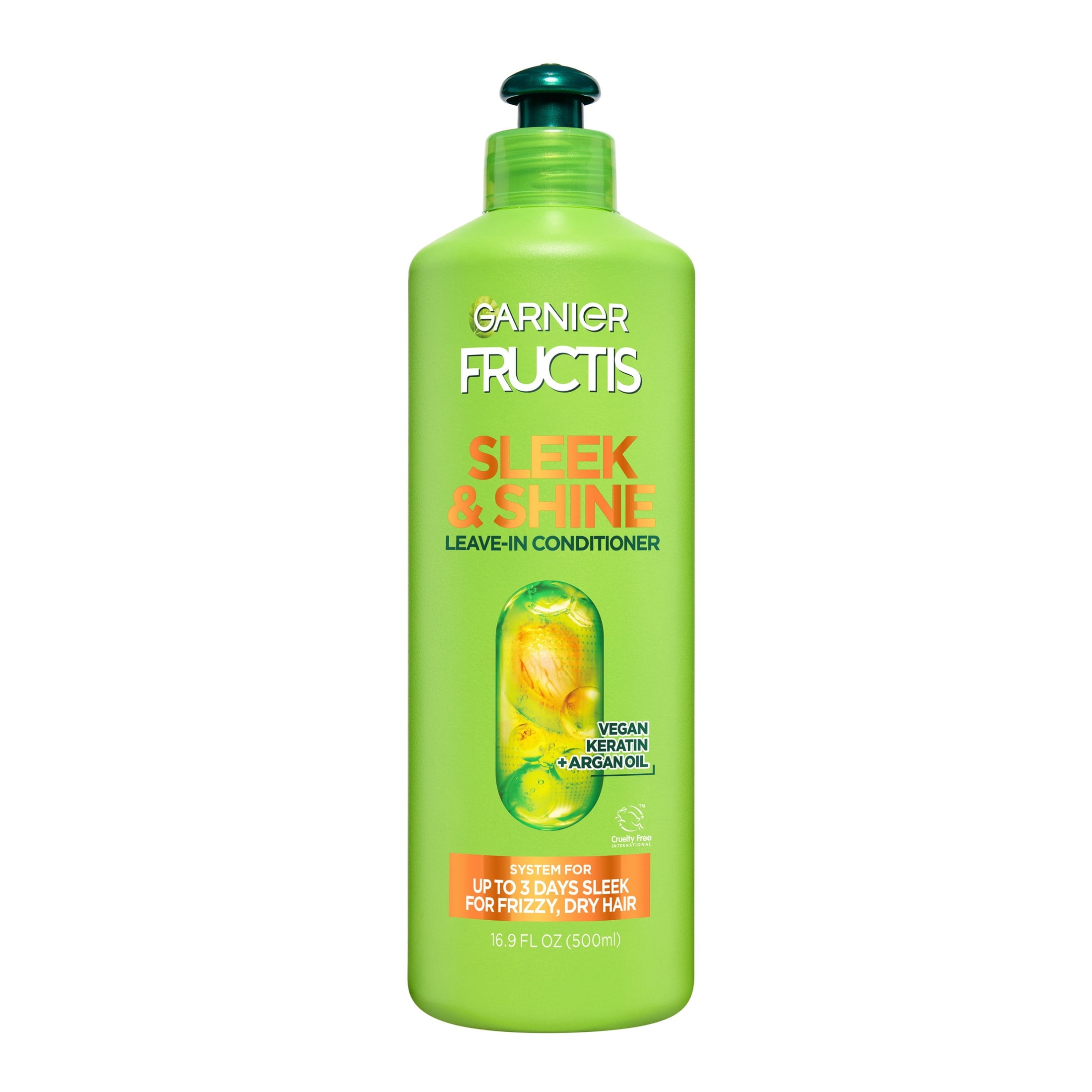 (2 pack) Garnier Fructis Sleek Leave-In Hair Conditioner XL, 16.9 fl oz