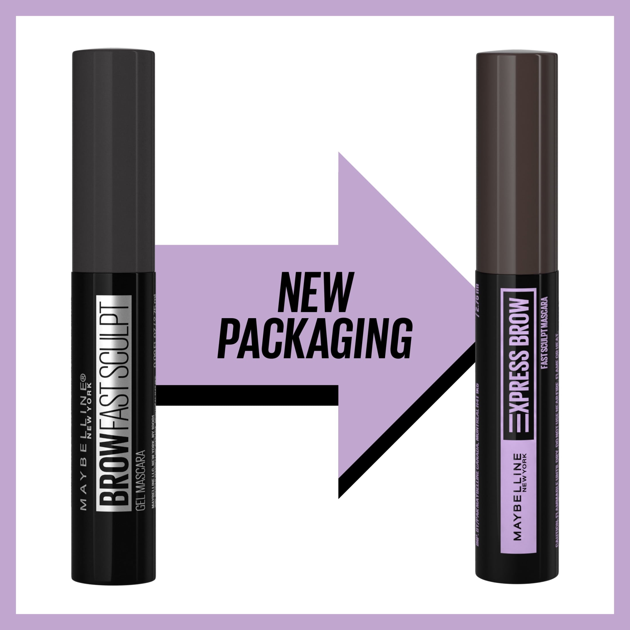 Maybelline Brow Fast Sculpt Eyebrow Gel Mascara Makeup, Soft Brown