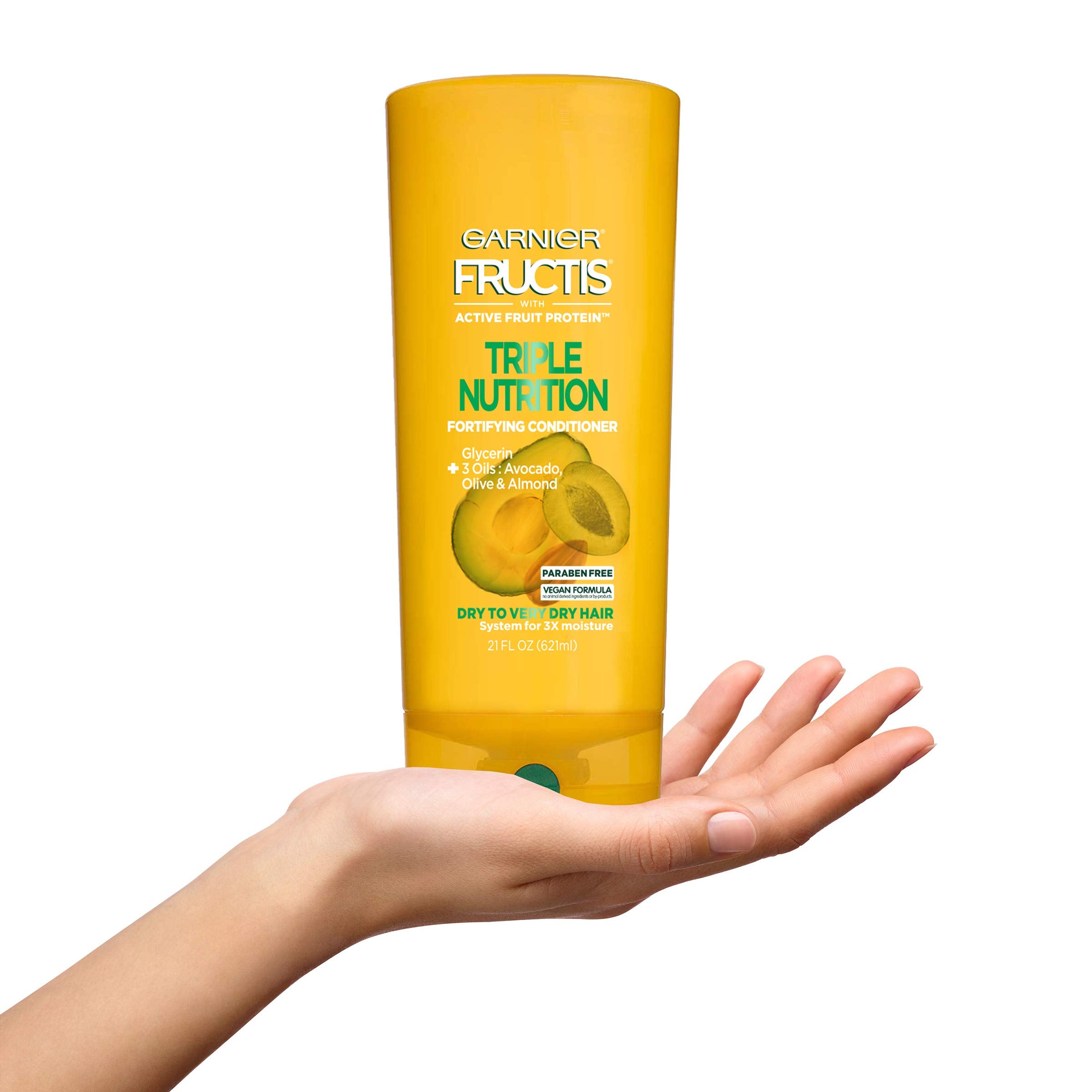 Garnier Fructis Triple Nutrition Conditioner, Dry To Very Dry Hair, 21 Fl. Oz.
