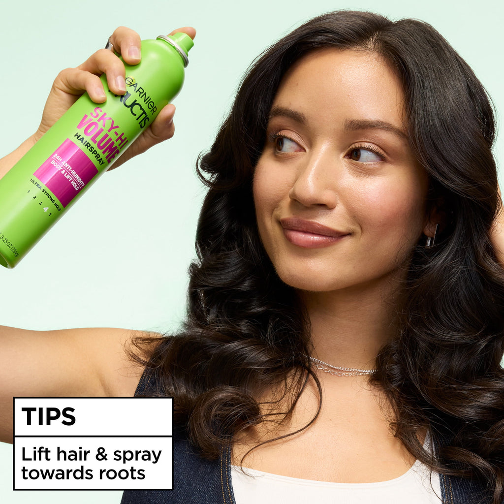 Garnier Fructis Style Volume Anti-Humidity Hairspray, Extra Strong Hold, 8.25 oz