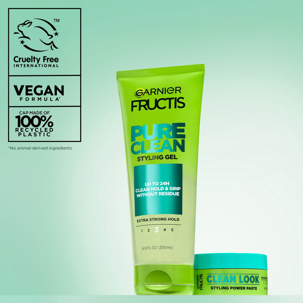 (6 pack) Garnier Fructis Style Pure Clean Styling Hair Gel, 6.8 fl. oz.